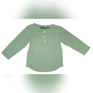 NWT Miki Miette Green Long Sleeve Tee Size 9 Month